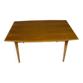 Extendable dining table in solid beech, Scandinavian design from the 70s