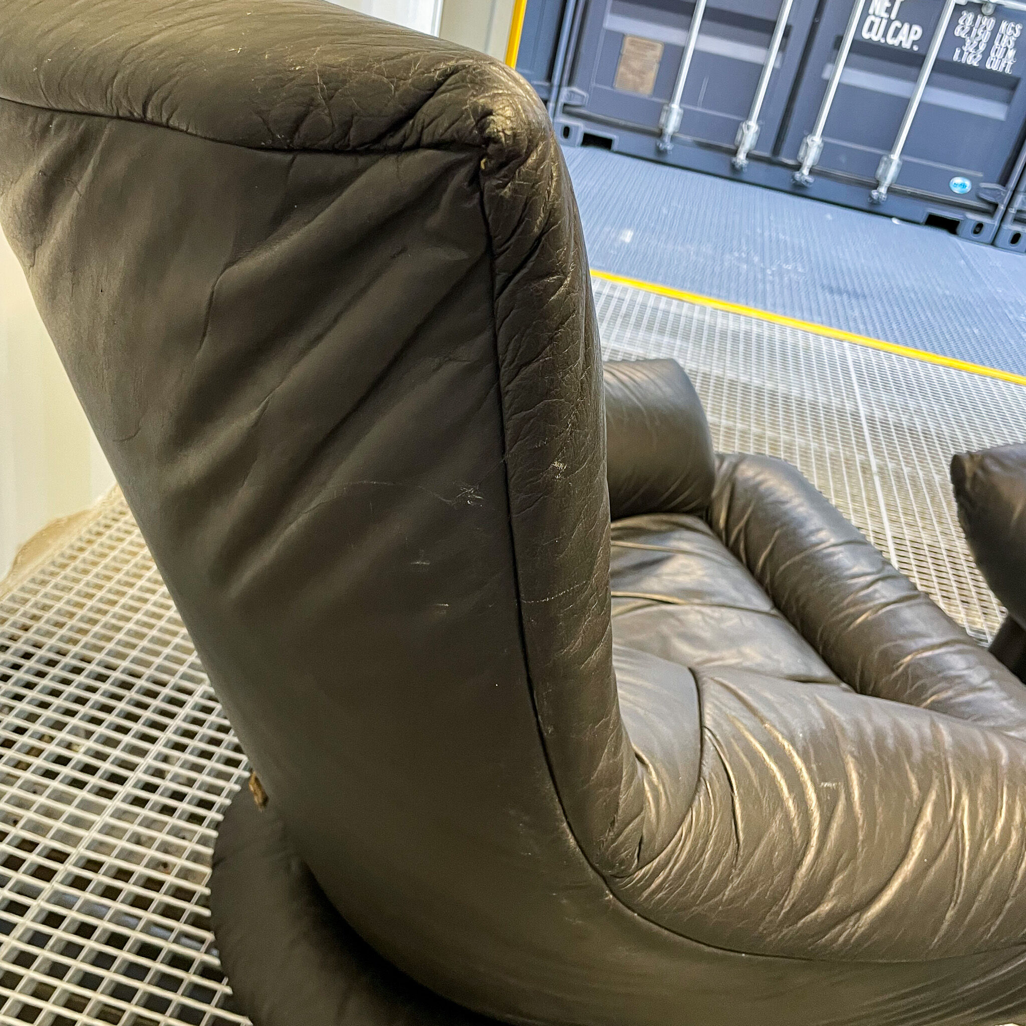 Ligne roset - armchair driver and sound ottoman 70's