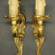 Paire d'appliques à 1 feu style Louis XV