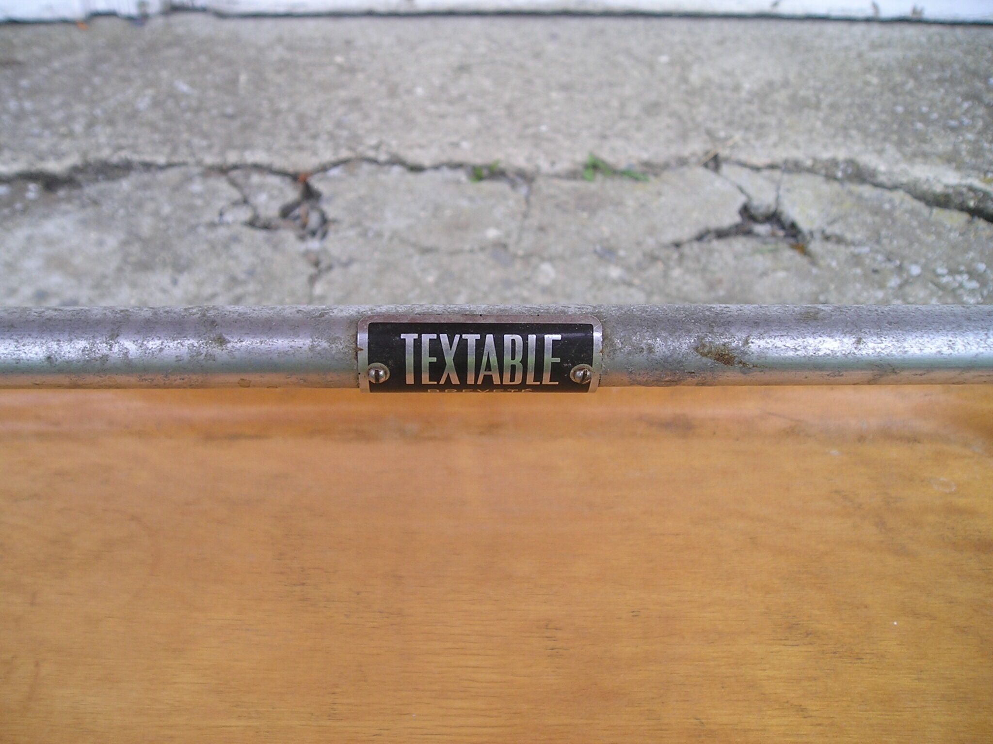 Textable folding serving table 1950