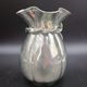 Jean Goardere Silver-plated 95% pewter vase, Art Deco period, circa 1940