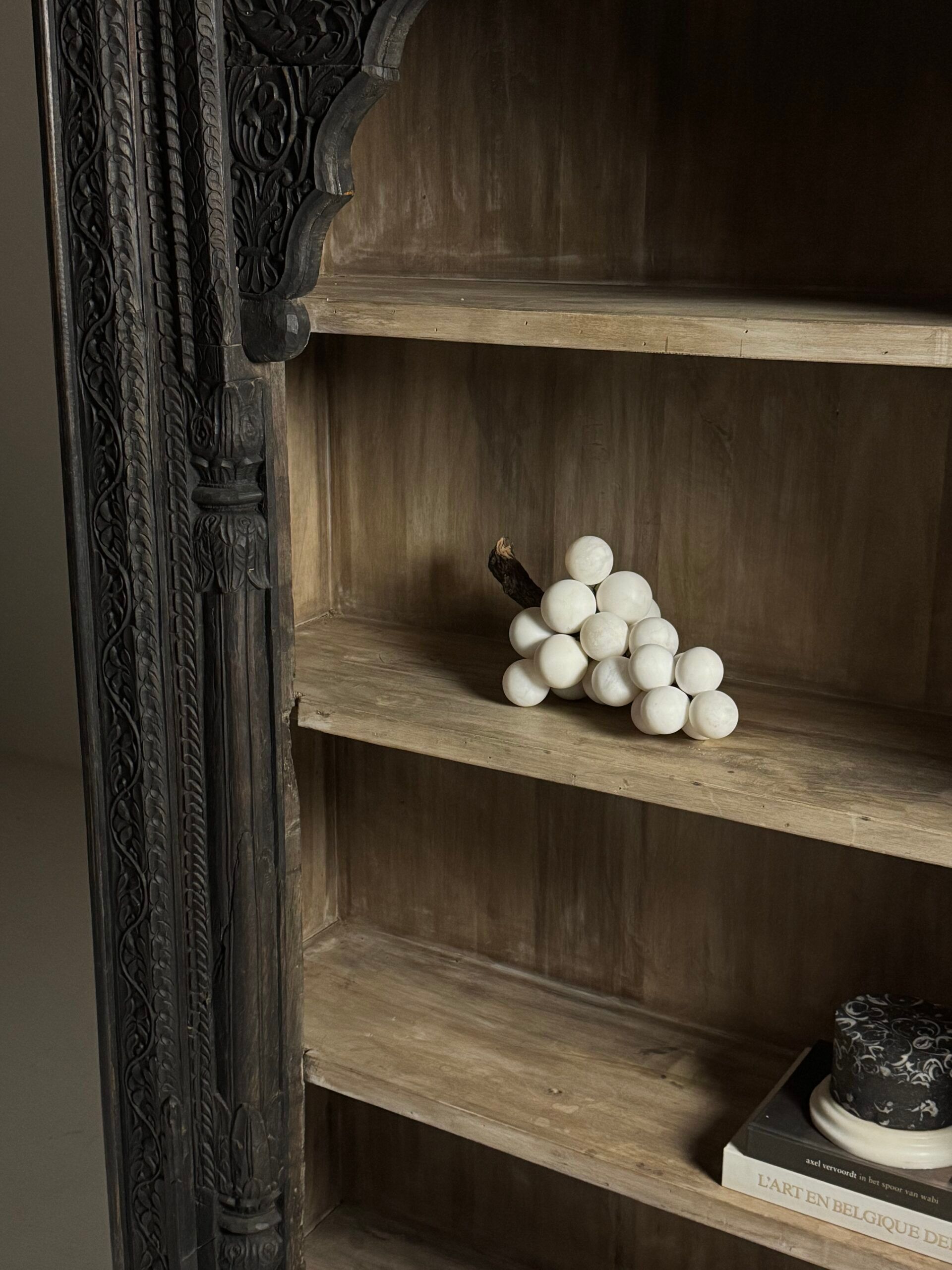 Large Asian bookcase 242cm