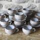 Set of 10 espresso cups and saucers Chantal and Thierry Robert