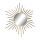 Vintage sun mirror, 1960 gold metal - 60cm