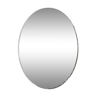 Miroir oval biseauté 60 42 vintage année 60 70