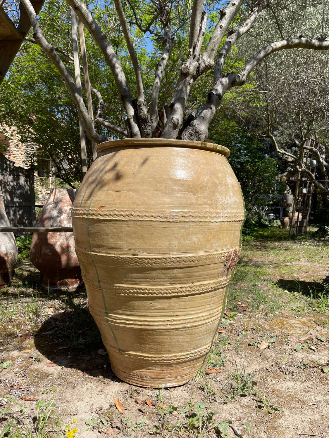 Terracotta pot jar