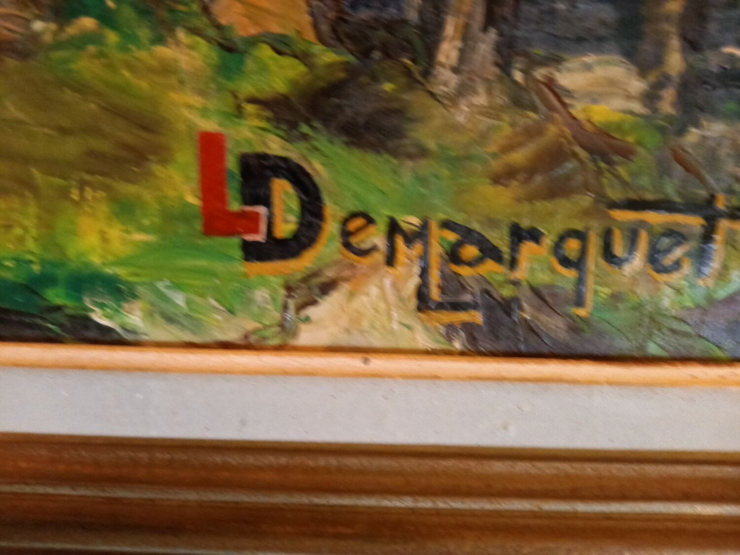 Tableau peint sur toile à l'huile paysage