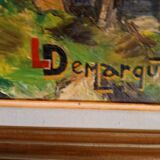 Tableau peint sur toile à l'huile paysage