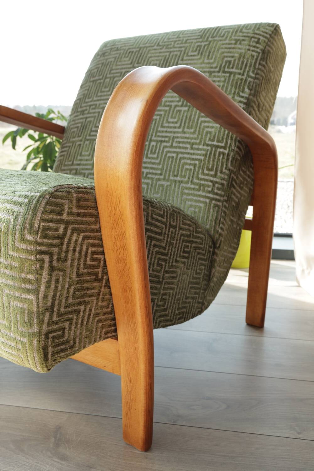 Fauteuil vintage classique par A. Kropacek et K. Kozelka, Tchécoslovaquie, années 1950