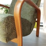 Fauteuil vintage classique par A. Kropacek et K. Kozelka, Tchécoslovaquie, années 1950