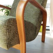 Classic vintage armchair by A. Kropacek and K. Kozelka, Czechoslovakia, 1950s