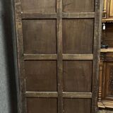 Renaissance style oval mirror cabinet in solid walnut circa 1850
