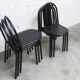 Set of 6 "202" model chairs by Robert Mallet Stevens 1980