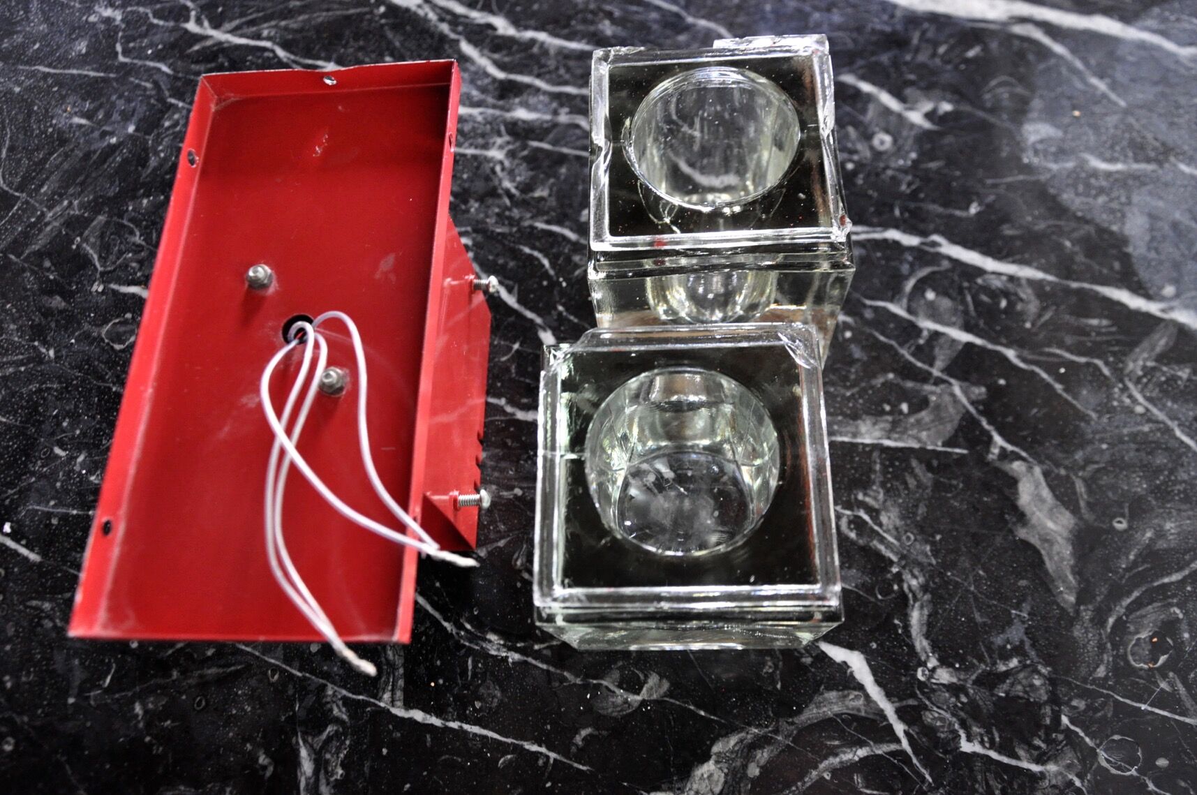 Wall lamp of the House Sciolari, murano glass, Italy, 1970