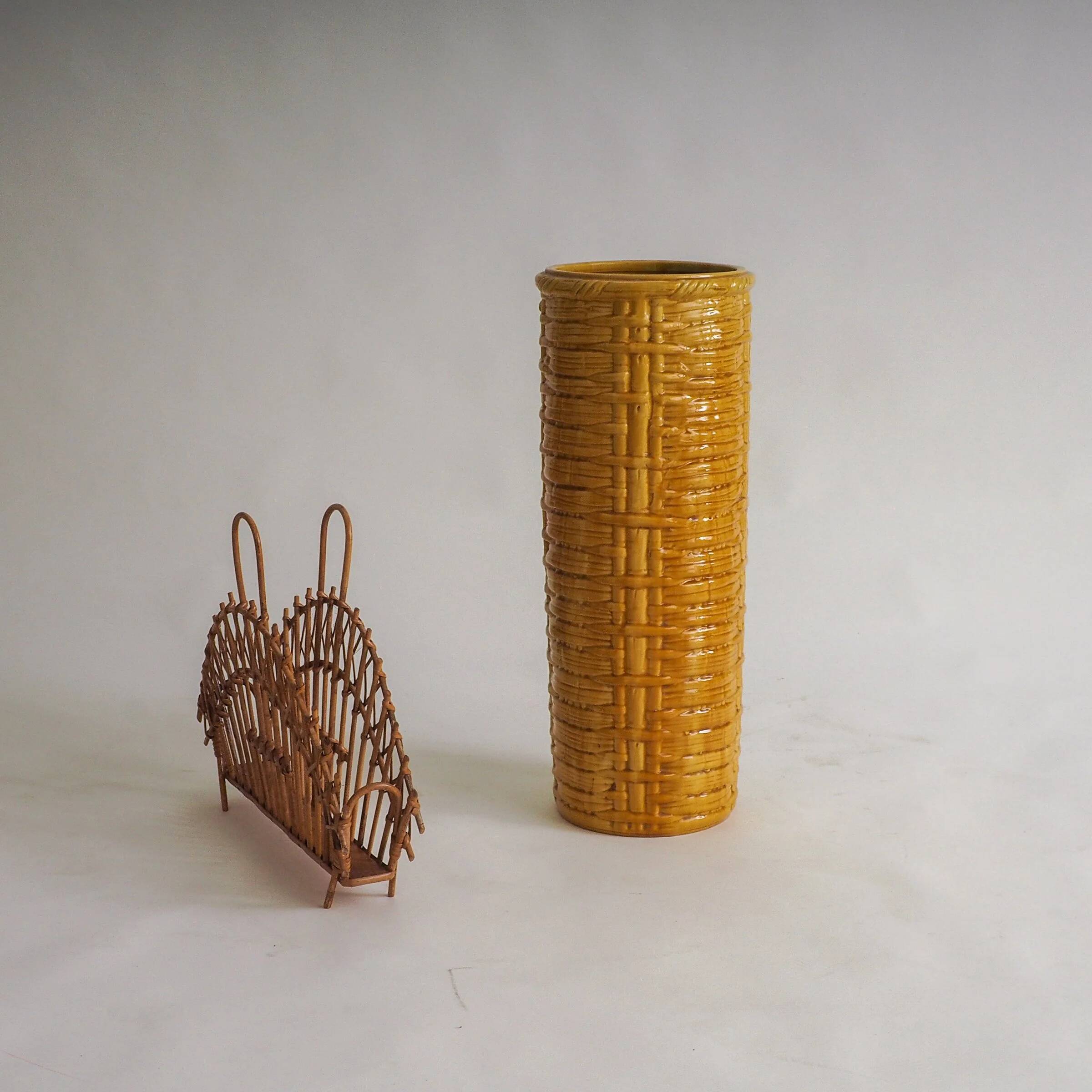 Vintage ceramic floor vase