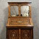 Lemarchand-Lemoine: Scriban cabinet stamped Napoleon III period in marquetry