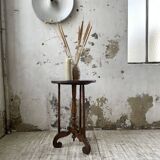 19th century oak pedestal console