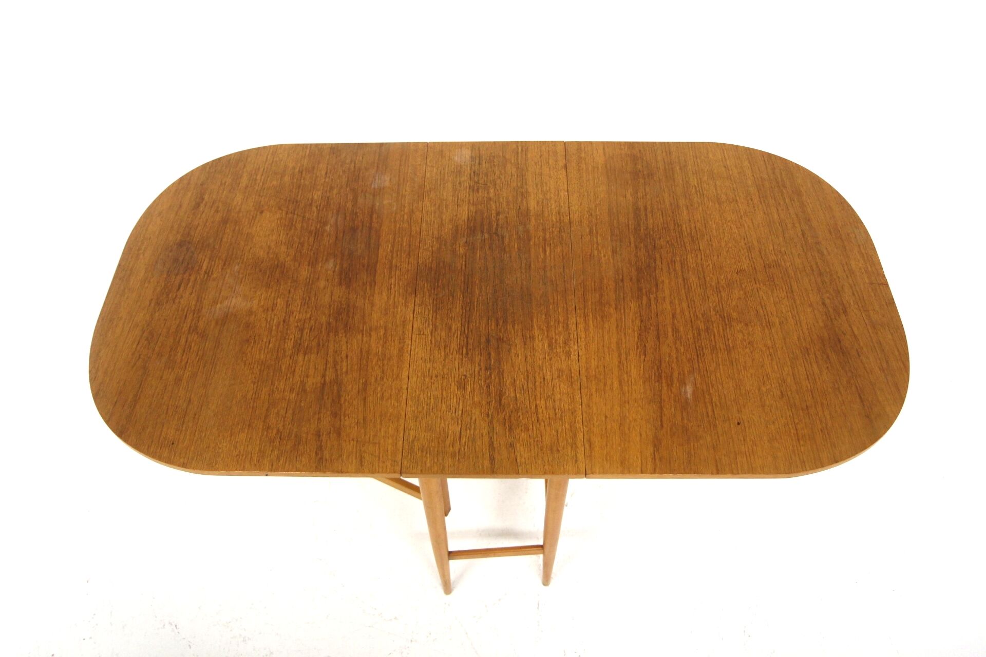 Teak drop-leaf dining table, Sweden, 1950.