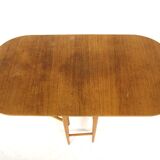 Teak drop-leaf dining table, Sweden, 1950.