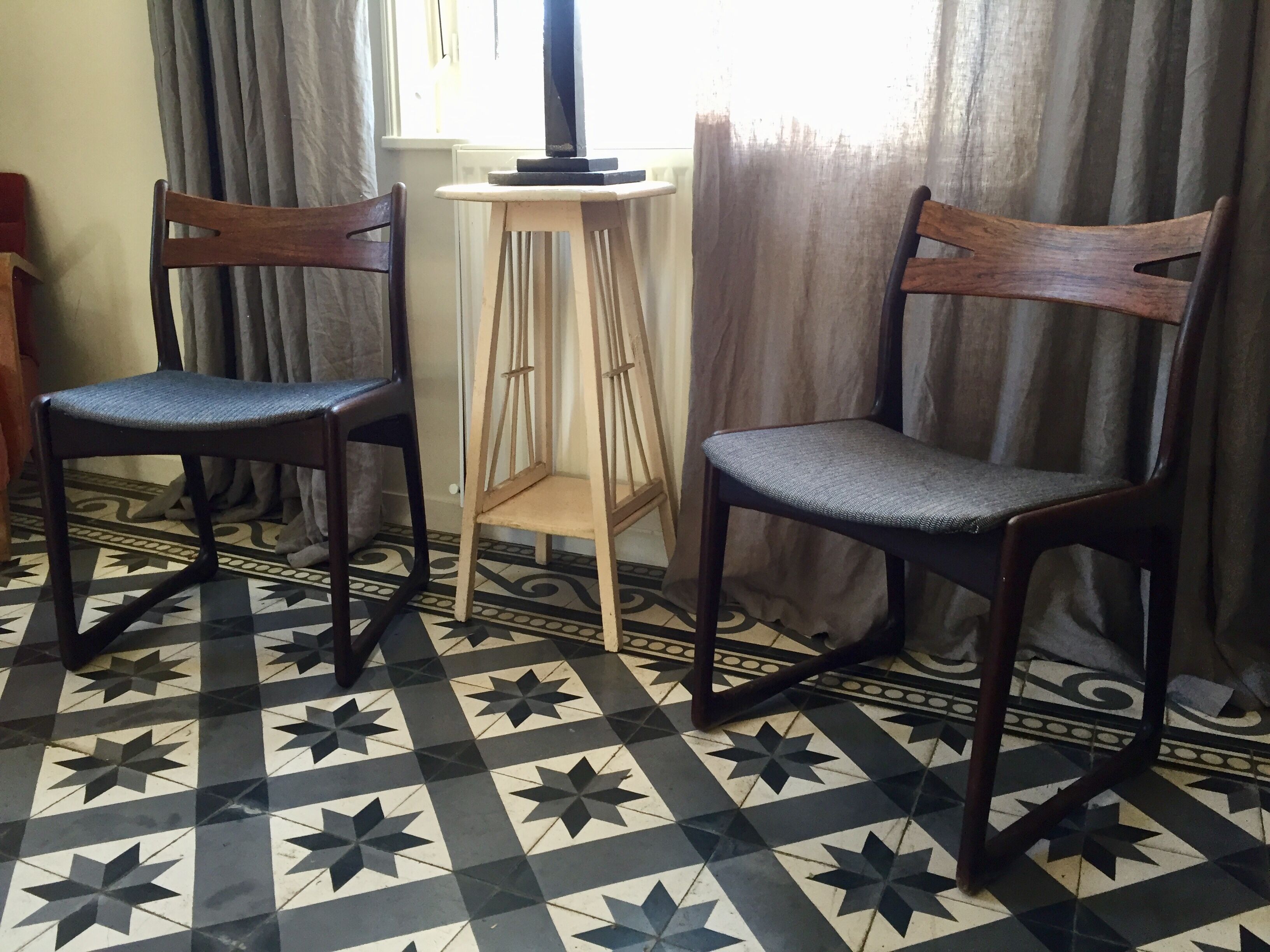 Lot of scandinavian chairs 1970