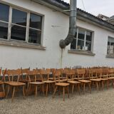 Series of 40 bistro chairs ́