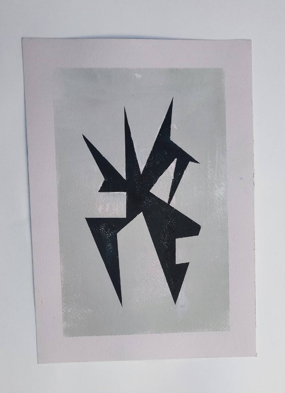 Modern geometric painting