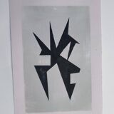 Modern geometric painting