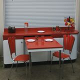 Formica sideboard with its 70' retractable table