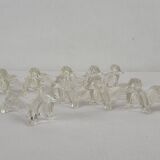 12 plastic dachshund/bassett knife holders 1970s