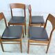 4 Chaises scandinaves Henning Kjaernulf