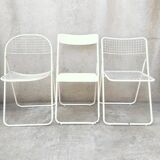 Pair of Ted Net folding chairs by Niels Gammelgaard for Ikea, 1970s