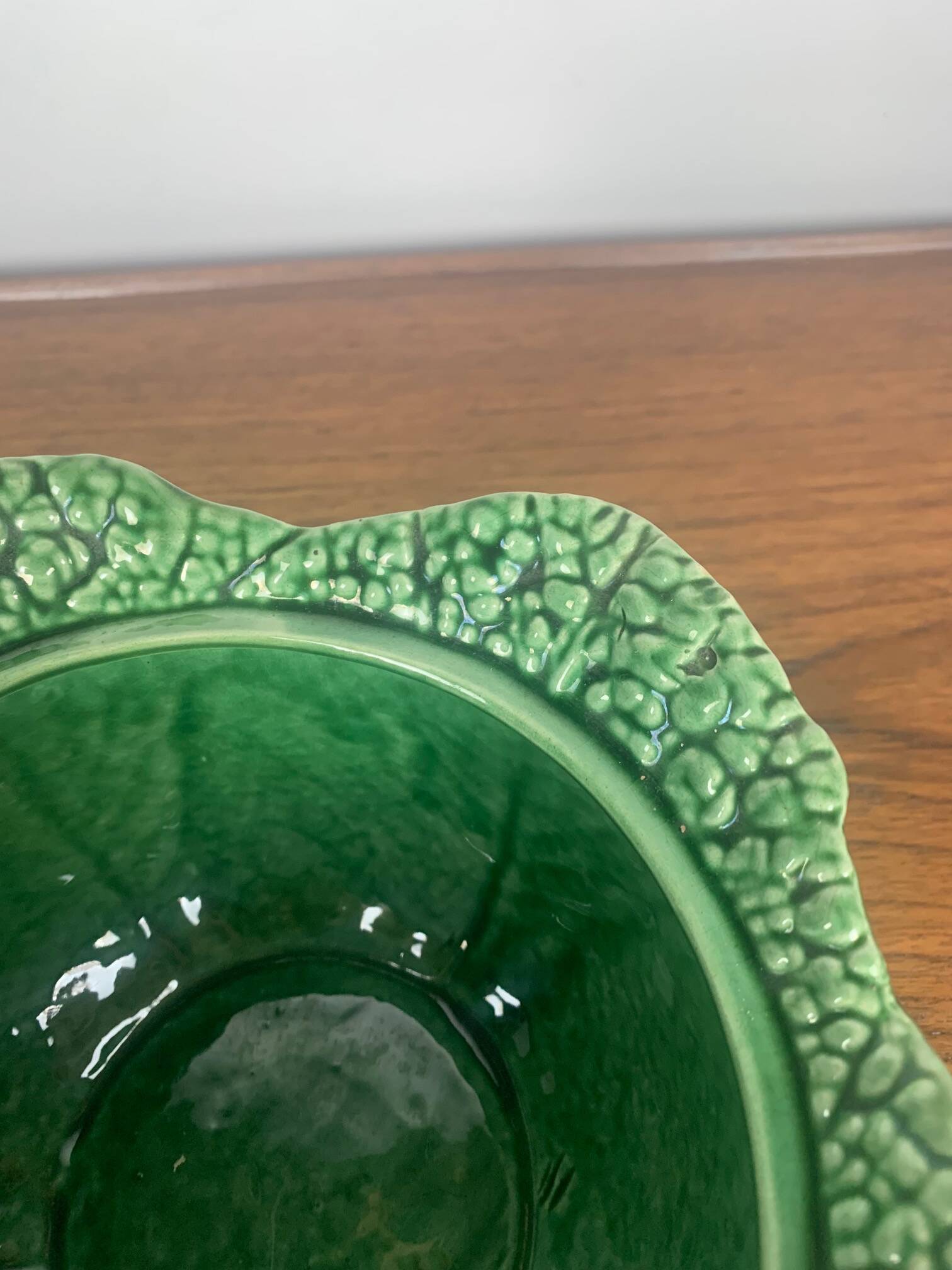 Green cabbage ceramic soup tureen, 1970/80