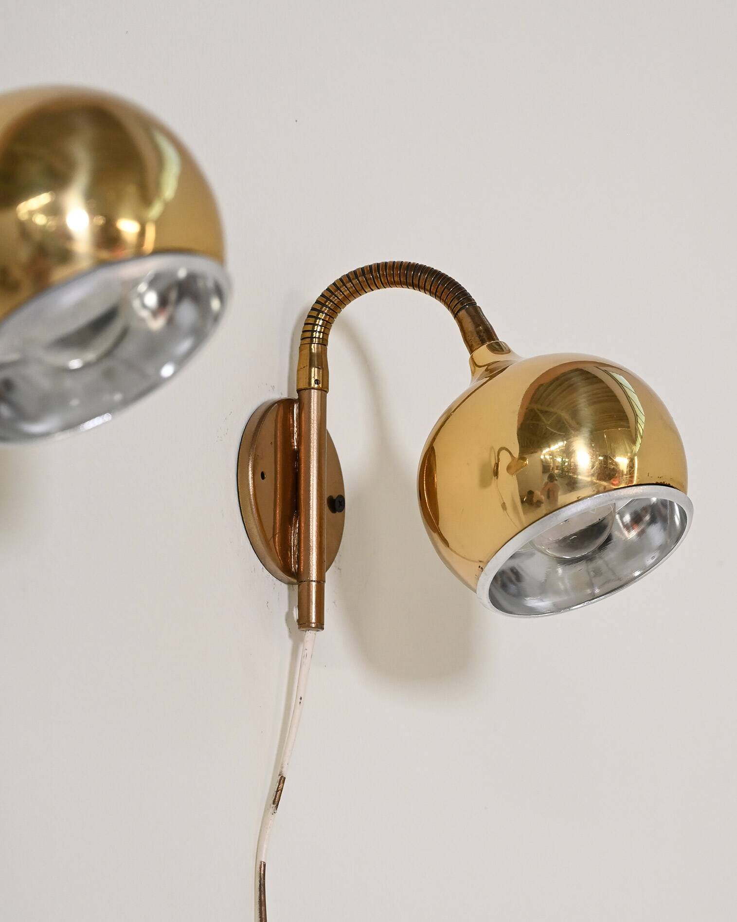 Pair of wall lamps by Möllers Armatur Eskilstuna, '50s