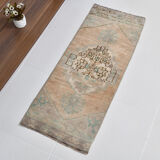 1x3 Oriental Vintage Door Mat Rug, 38x94Cm