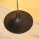 Vintage tulip hanging lamp in black metal and copper
