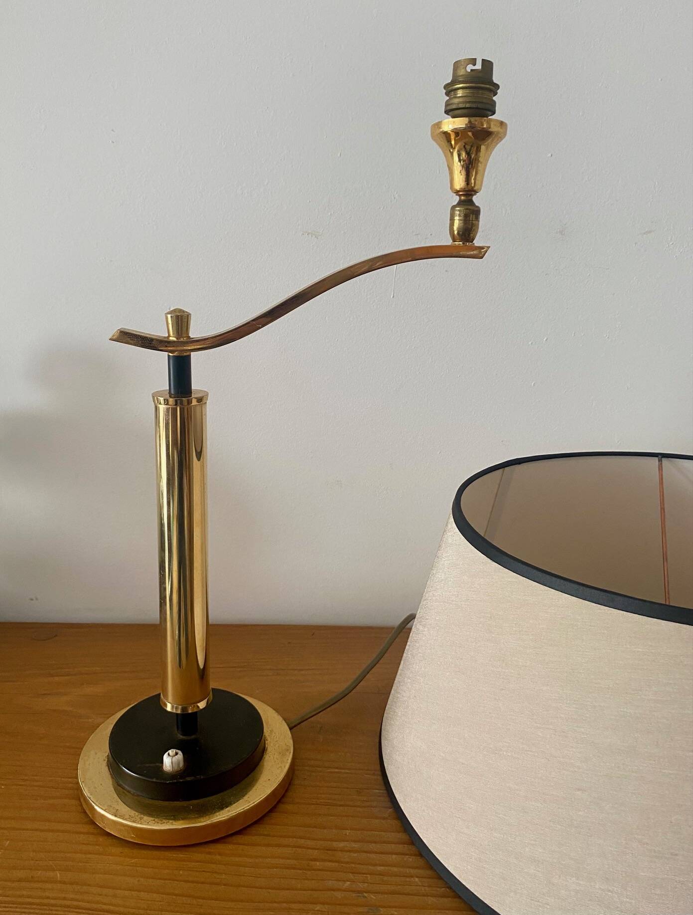 Brass desk lamp, 1950-1960