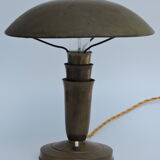 Art Deco bauhaus copper mushroom lamp