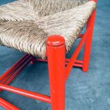 Austrian Folk Art Rush Side Chair, 1970s