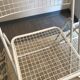 White folding chairs