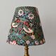 William Morris style lampshade, birds, strawberries, flowers.