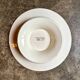 HB & Cie brown ironstone cake plate