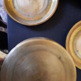 Set of brass coasters