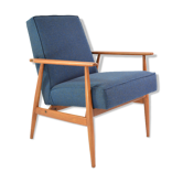 Fauteuil fox bleu chiné