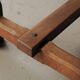 Large solid wood table, handcrafted.