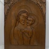 Religious painting, sculpture, vintage.