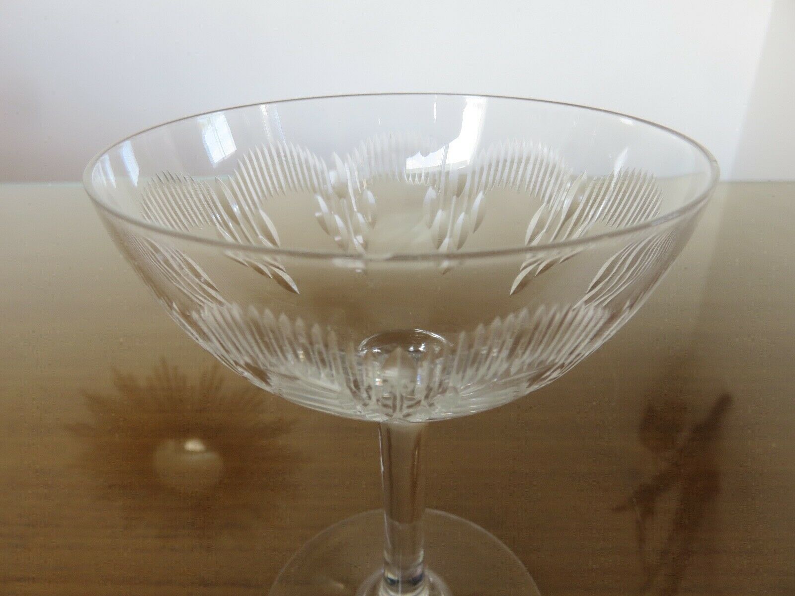 6 Baccarat champagne glasses "Molière" model
