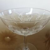 6 Baccarat champagne glasses "Molière" model
