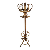Porte-manteau et porte-chapeau en bois courbé