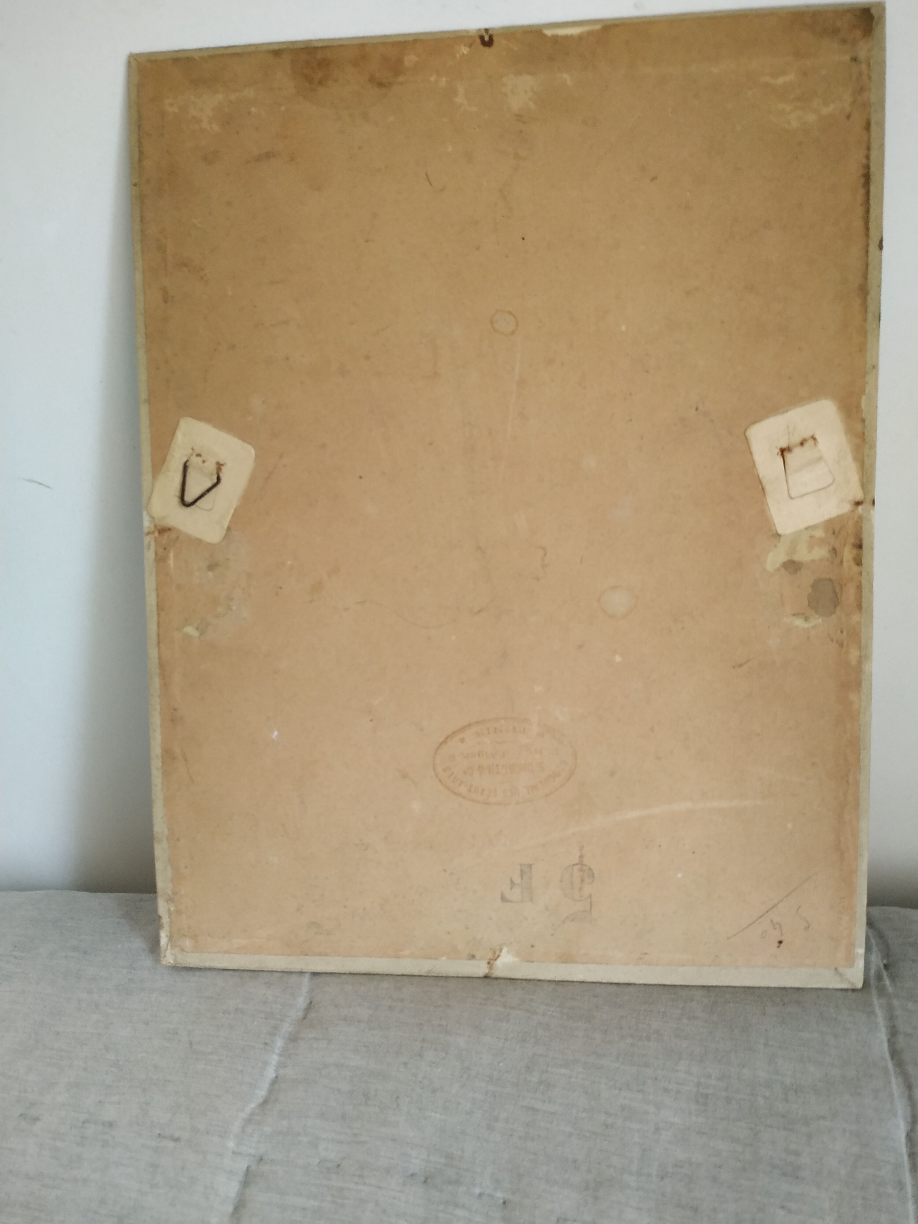 Return of the village oil on cardboard