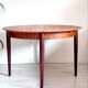 Vintage round dining table 1960s teak Lübke